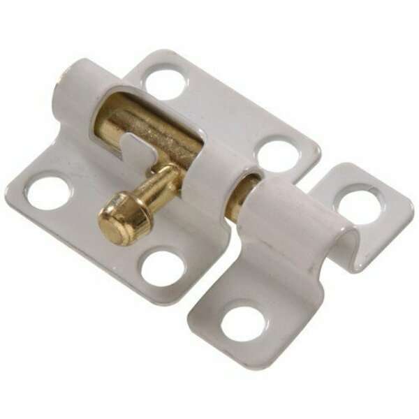 Hillman 2 WHITE BARREL BOLT 852245